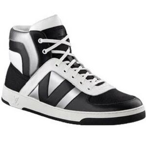 Louis Vuitton Monochrome High-Top Sneakers